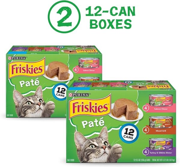 Can Kittens Eat Adult Cat Food, Turkey and Giblets and Mixed Grill - (2 Packs of 12) 5.5 oz. Cans - Image 2